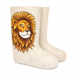 Валенки мужские белые "Лев" (0118А) 41 размер 