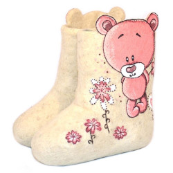 Валенки дизайнерские "Розовые мечты" (0136А)