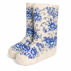 Валенки "Синяя Гжель" (0223А)
