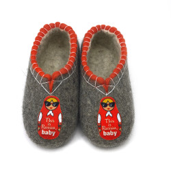 Тапочки женские "Матрешка" (Т366)