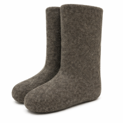 Валенки натуральные ручной валки серые (200М)