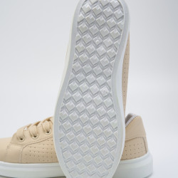 Кроссовки женские бежевые,  2121-4