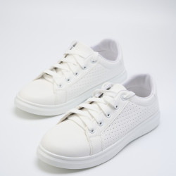 Кроссовки женские белые,  2121-5