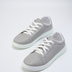 Кроссовки женские серые,  2121-60