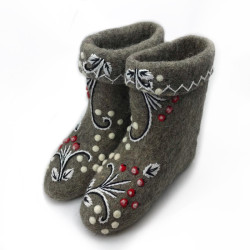 Полуваленки "Рябина на морозе" (252В) 39 размер