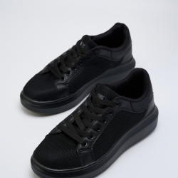 Кроссовки женские черные,  5281-4