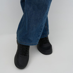 Кроссовки женские черные,  D5328-2