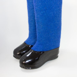 Валенки мужские синие с черными галошами (500М-СЧ)