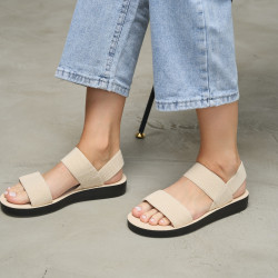 Босоножки женские ,бежевые,  L606-2