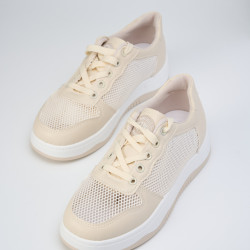 Кроссовки женские ,бежевые,  LL101-3