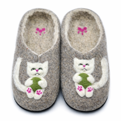 Тапочки женские "Белый котенок" (Т318Н)