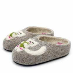 Тапочки женские "Белый котенок" (Т318Н)