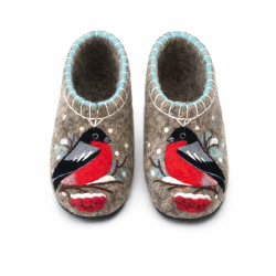 Тапочки женские "Снегири" (Т325Н)