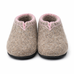 Тапочки женские с розовой обшивкой (Т332)