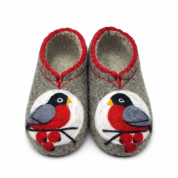 Тапочки женские "Снегири" (Т335Н)