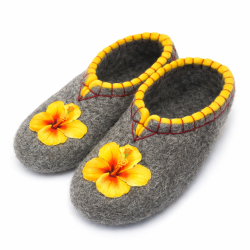 Тапочки женские "Желтый гибискус" (Т391)