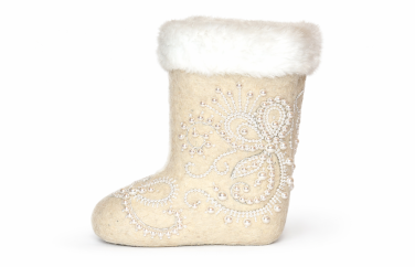 Женские валенки с аппликацией