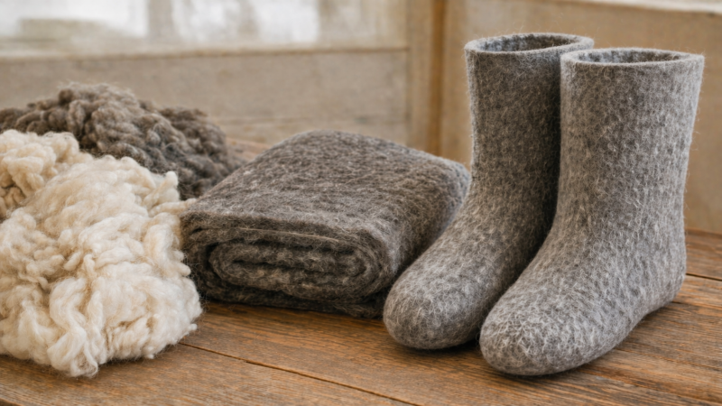 Материалы и состав валенок