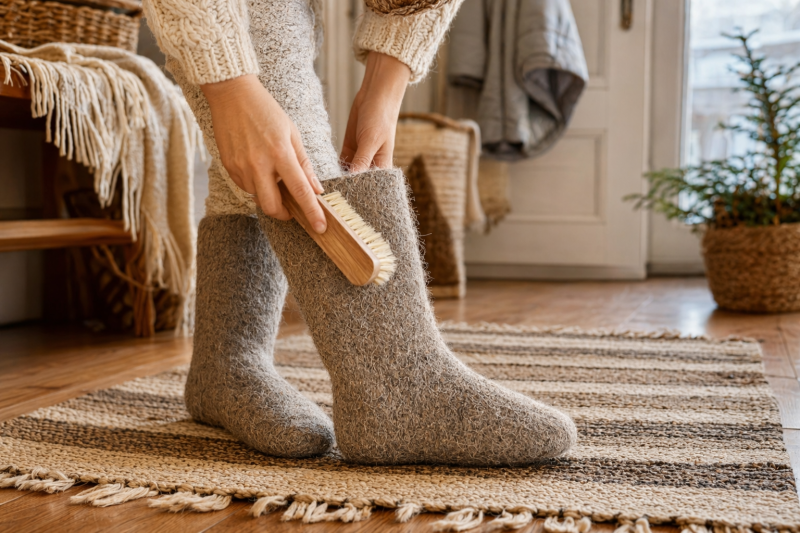 Уход за валенками: рекомендации