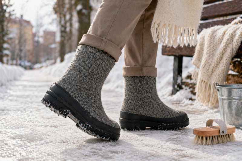 Как правильно носить валенки