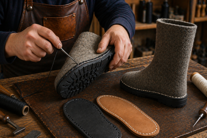 Где можно подшить валенки