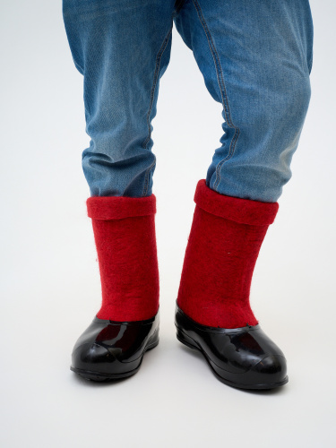 Полуваленки мужские красные с черными галошами (400КМ-СЧ) фото 5 Полуваленки мужские красные с черными галошами (400КМ-СЧ) фото 5