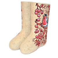 Валенки "Снегири малявочки" (015А)