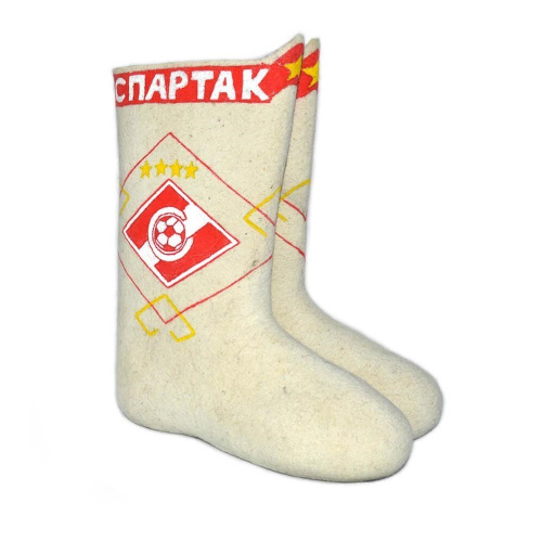 Валенки из натурального войлока высокие подарочные "Спартак" (020А) фото 4