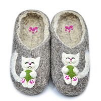 Тапочки женские "Белый котенок" (Т318Н)