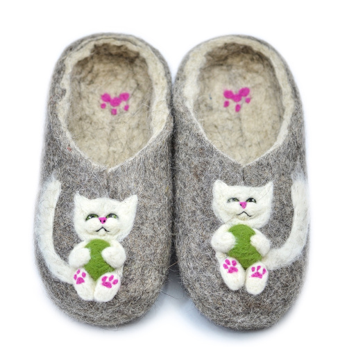 Тапочки женские "Белый котенок" (Т318Н)
