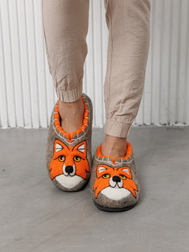 Тапочки женские "Рыжая лиса" (Т347Н) фото 3 Тапочки женские "Рыжая лиса" (Т347Н) фото 3