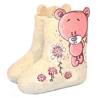 Валенки дизайнерские "Розовые мечты" (0136А)