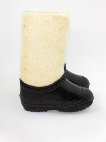 Валенки детские белые с черными галошами (001Д-СЧ) фото 3 Валенки детские белые с черными галошами (001Д-СЧ) фото 3