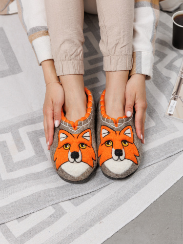 Тапочки женские "Рыжая лиса" (Т347Н) фото 4 Тапочки женские "Рыжая лиса" (Т347Н) фото 4