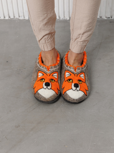 Тапочки женские "Рыжая лиса" (Т347Н) фото 6 Тапочки женские "Рыжая лиса" (Т347Н) фото 6