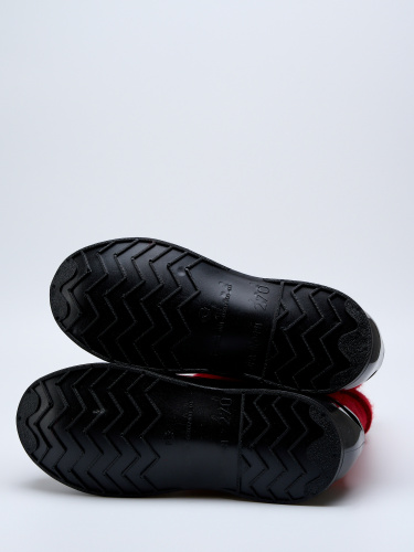 Полуваленки женские красные с черными галошами (400КЖ-СЧ) фото 5