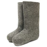 Валенки натуральные ручной валки серые (200ж)