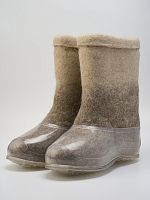 Полуваленки мужские комбинированные с прозрачными галошами (300КМ-СП)