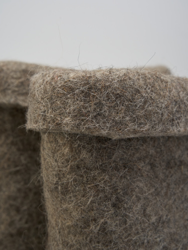 Полуваленки мужские серые с черными галошами (200КМ-СЧ) фото 5