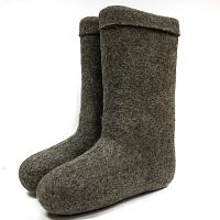 Валенки натуральные ручной валки серые (200М)