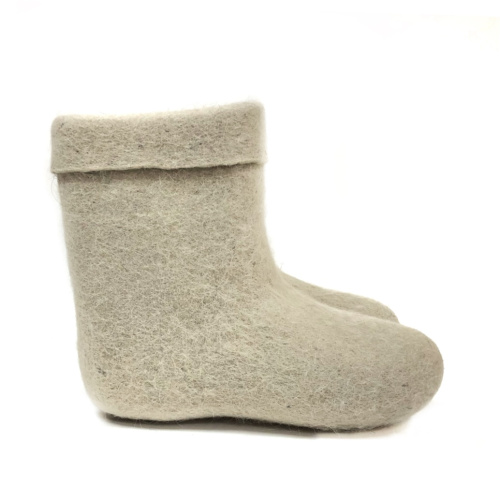 Полуваленки зимние белые натуральные ручной валки(001КМ) фото 5