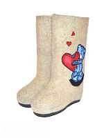 Валенки "Влюбленный Teddy" (028А) на подошве ЧВ2