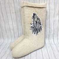 Валенки белые "Волк" (0240Н)