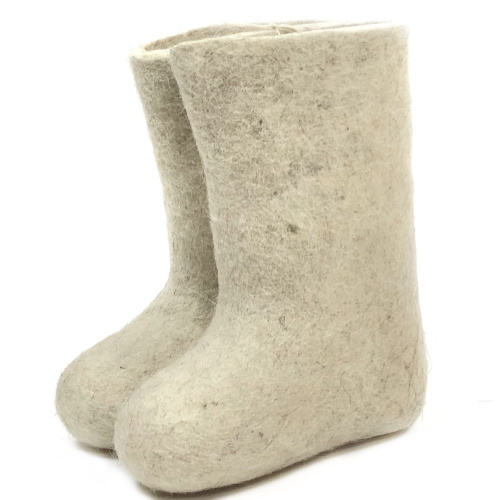 Валенки белые ручной работы (001Д)