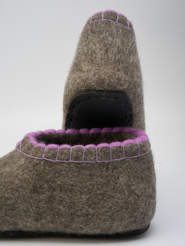 Тапочки женские с фиолетовой обшивкой (Т333) фото 8 Тапочки женские с фиолетовой обшивкой (Т333) фото 8