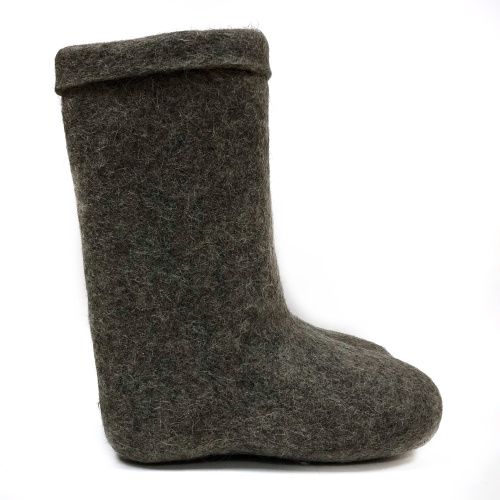 Валенки натуральные ручной валки серые (200М) фото 3