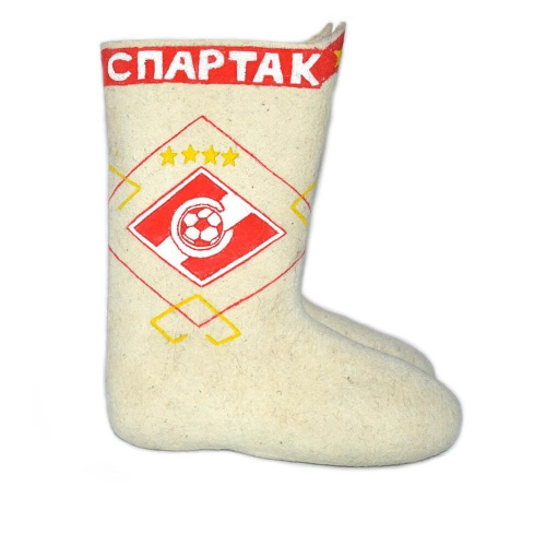 Валенки из натурального войлока высокие подарочные "Спартак" (020А) фото 5