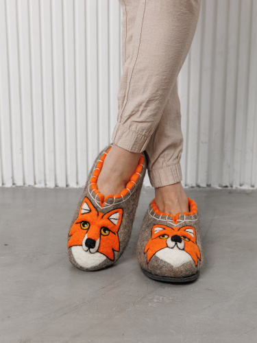 Тапочки женские "Рыжая лиса" (Т347Н) фото 5 Тапочки женские "Рыжая лиса" (Т347Н) фото 5