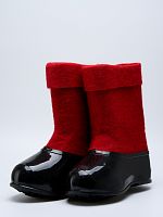 Полуваленки мужские красные с черными галошами (400КМ-СЧ)