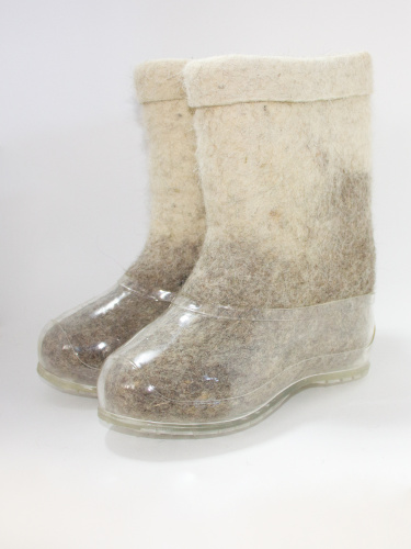 Полуваленки женские комбинированные с прозрачными галошами (300КЖ-СП) Полуваленки женские комбинированные с прозрачными галошами (300КЖ-СП)